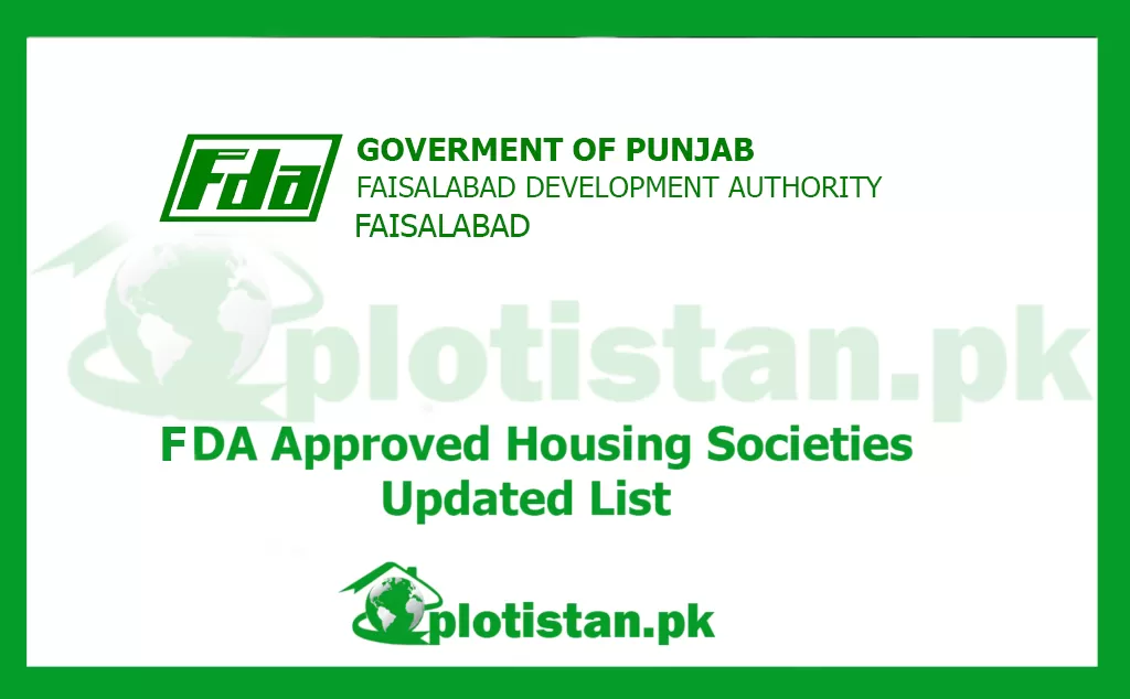 FDA Approved Housing Societies- Updated List 2024