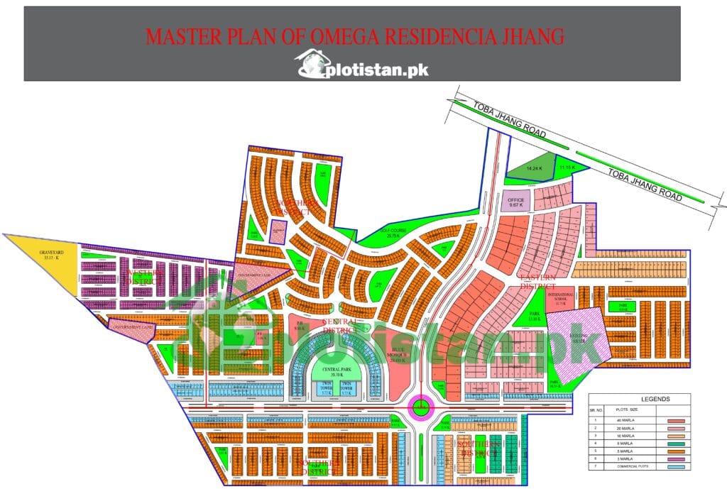 Omega Residencia jhang Map