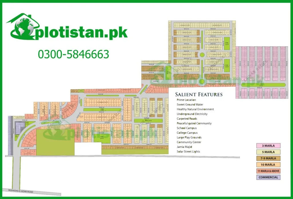 Misaq Residencia Faisalabad Map