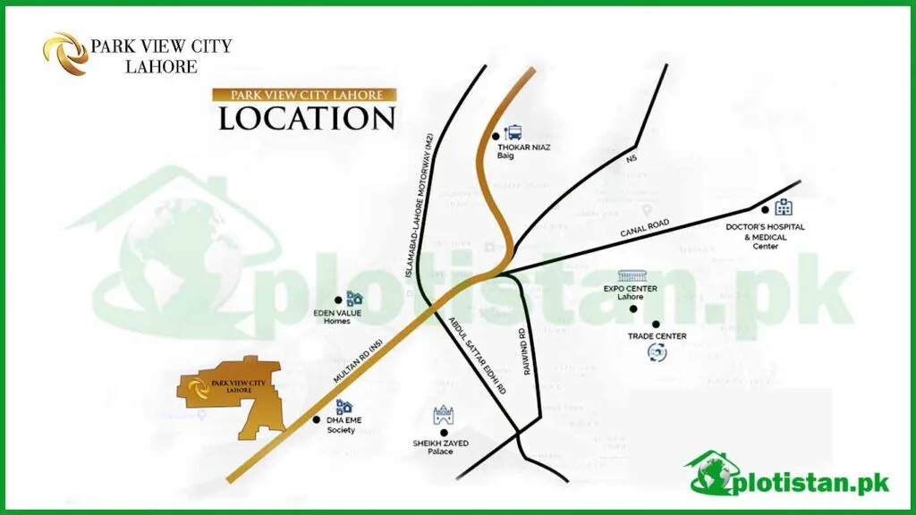 Park-View-City-Lahore-Map