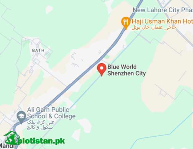 shenzehn City Lahore Location Map