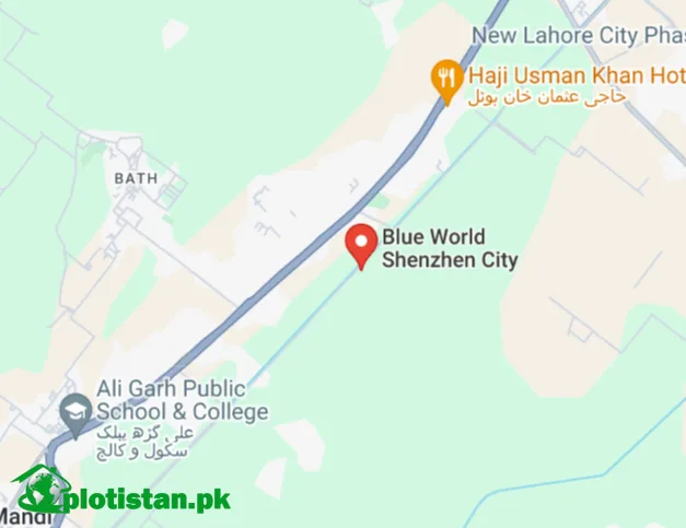 shenzehn City Lahore Location Map